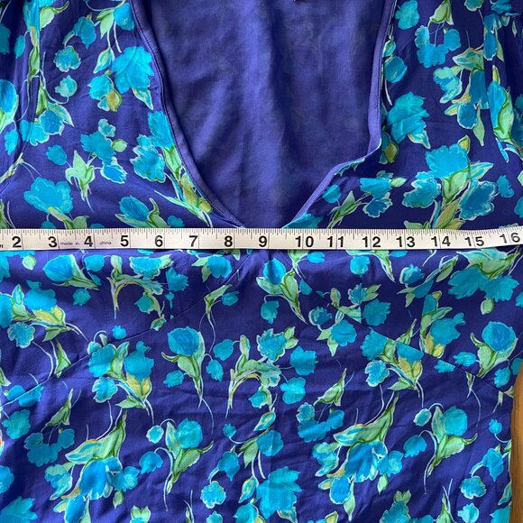 RIXO Blue Floral Mari Tiered Maxi Dress - Picture 11 of 12
